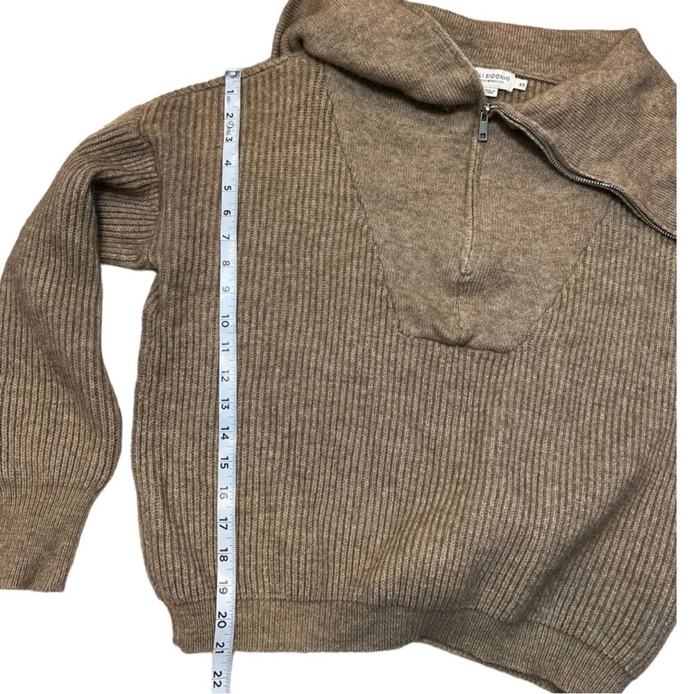 Lili Sidonio x Molly Bracken oversized Zip turtleneck chunky Sweater - Picture 14 of 15